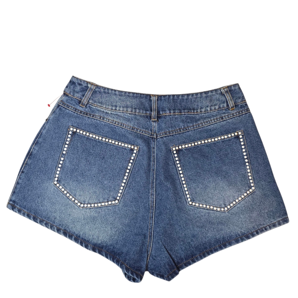 Nasty Gal Stylish Blue Denim Women's Shorts NWT